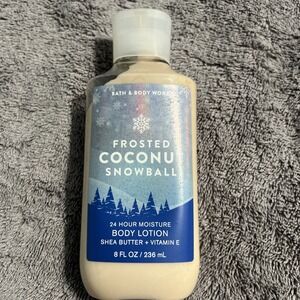 Bath‎ & Body Works FROSTED COCONUT SNOWBALL Body Lotion Shea Butter 8 oz
